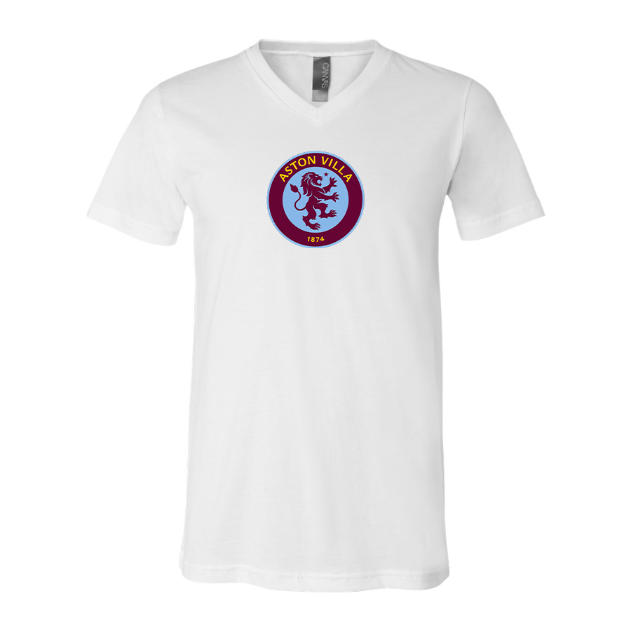 Men's Aston Villa - BELLA + CANVAS - Jersey V-Neck Tee - 3005