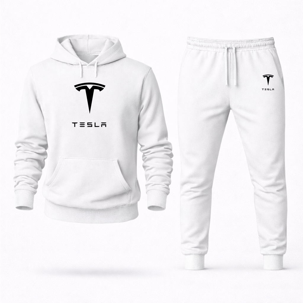 Men’s Tesla Car Hoodie Joggers Set