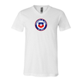 Men’s  Chile National Soccer Team - BELLA + CANVAS - Jersey V-Neck Tee - 3005