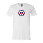Men’s  Chile National Soccer Team - BELLA + CANVAS - Jersey V-Neck Tee - 3005