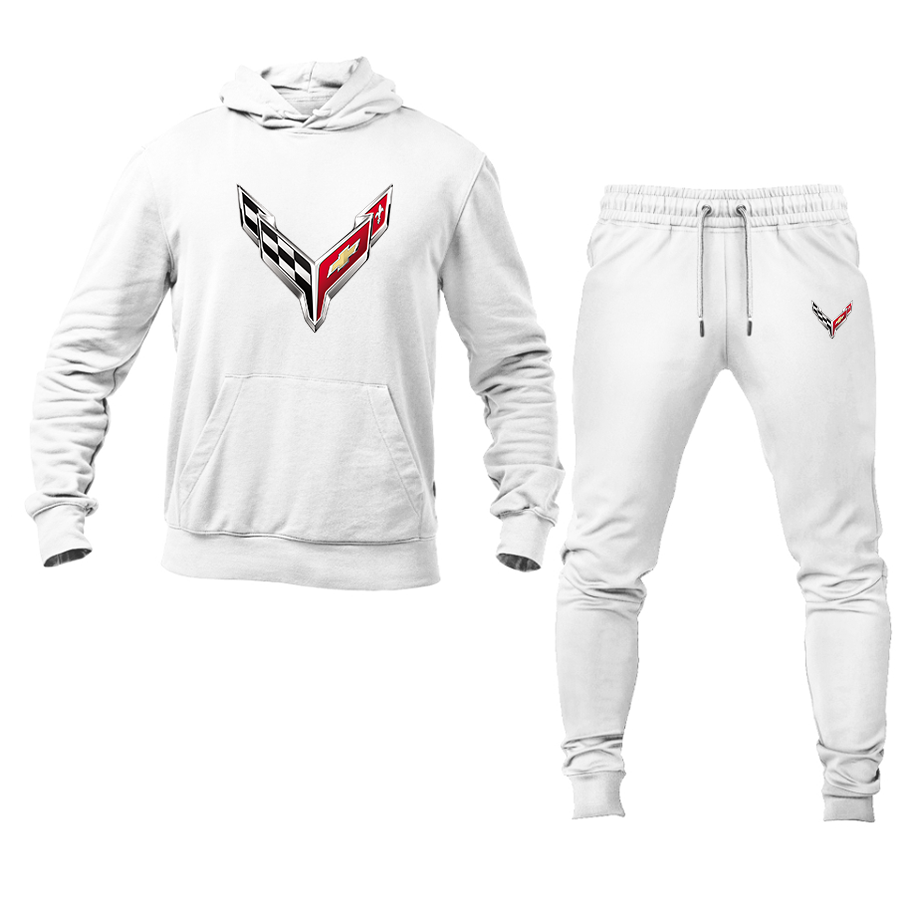 Men's Chevrolet Corvette Pullover Hoodie Joggers Set