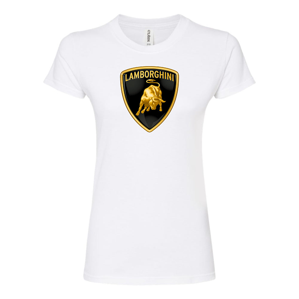 Women’s Lamborghini Car Round Neck T-Shirt