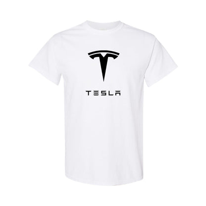 Men’s Tesla Motorsports Car Cotton T-Shirt