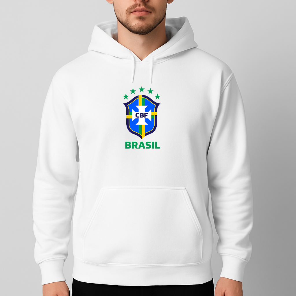 Men's Brasil National Soccer Team Pullover Hoodie