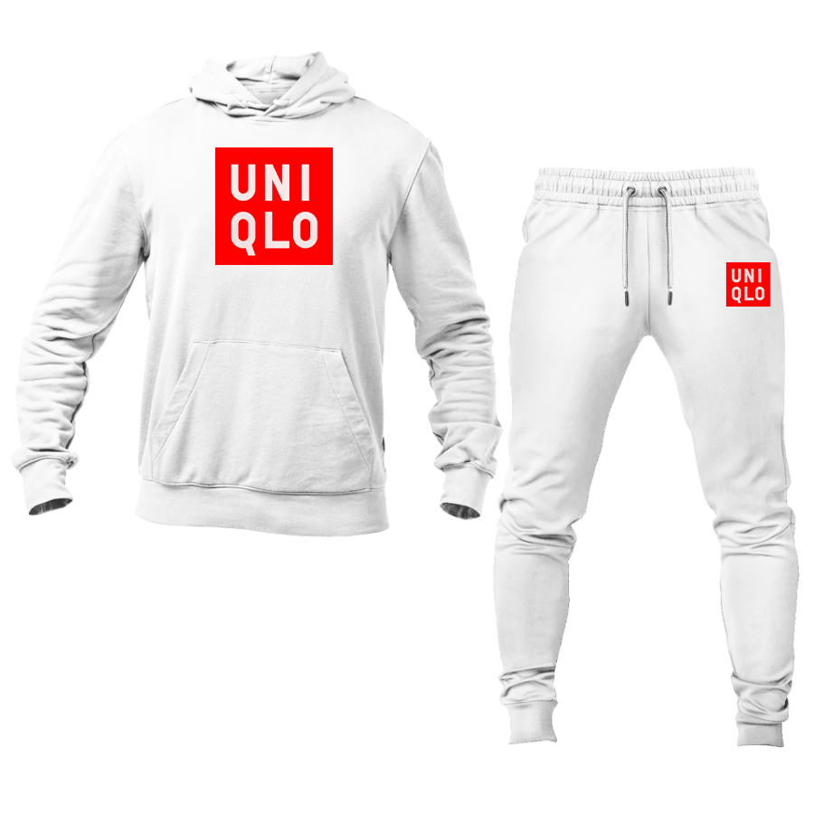 Men's Uniqlo Logo Hoodie Joggers Set