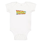 Back To The Future Movie Baby Romper Onesie