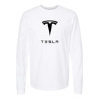 Youth Kids Tesla Motorsports Car Long Sleeve T-Shirt