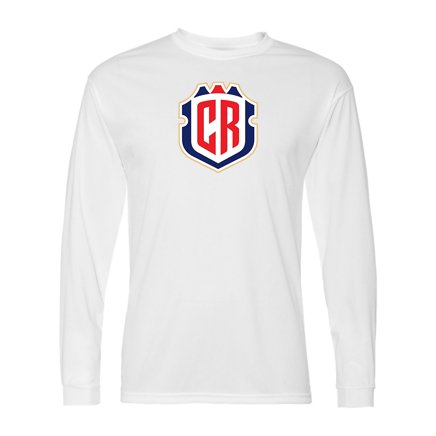 Men’s  Costa Rica National Soccer Team - C2 Sport - Performance Long Sleeve T-Shirt - 5104