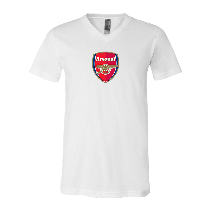 Men’s  Arsenal Soccer - BELLA + CANVAS - Jersey V-Neck Tee - 3005
