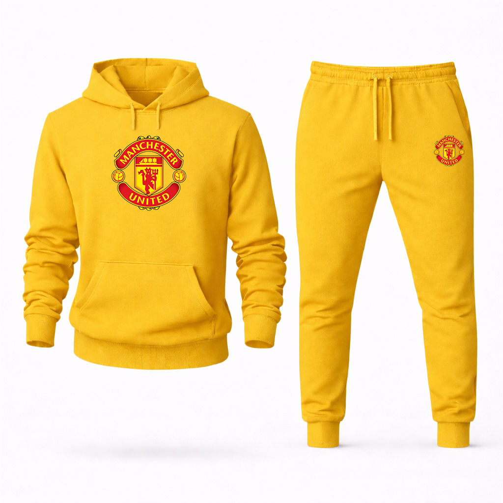 Men’s Manchester United Logo Hoodie Joggers Set