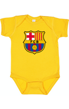 Baby F.C. Barcelona Soccer Romper Onesie