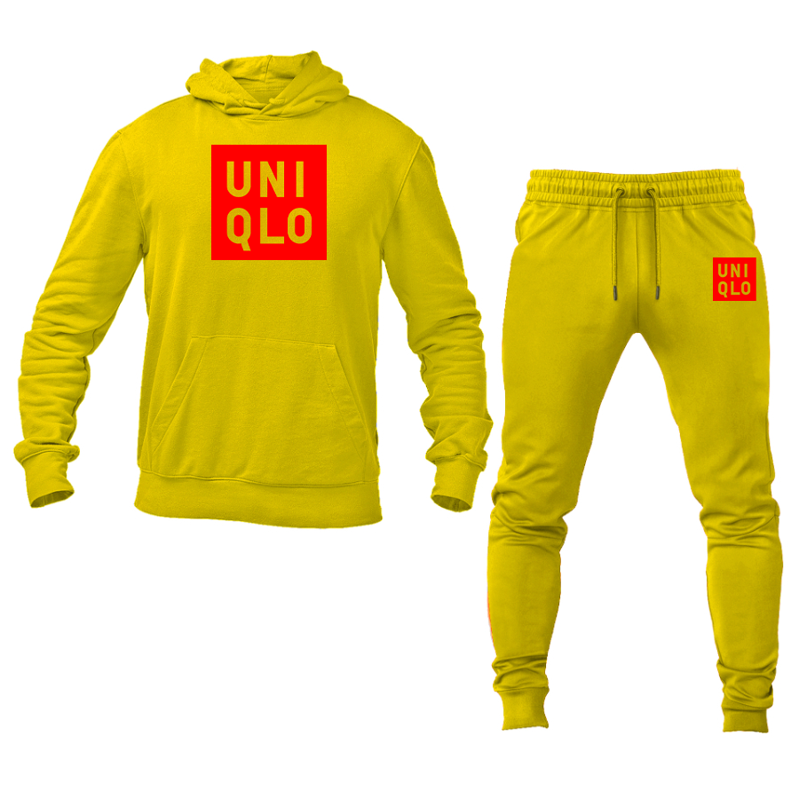 Men's Uniqlo Logo Hoodie Joggers Set