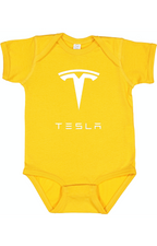Tesla Motorsports Car Baby Romper Onesie