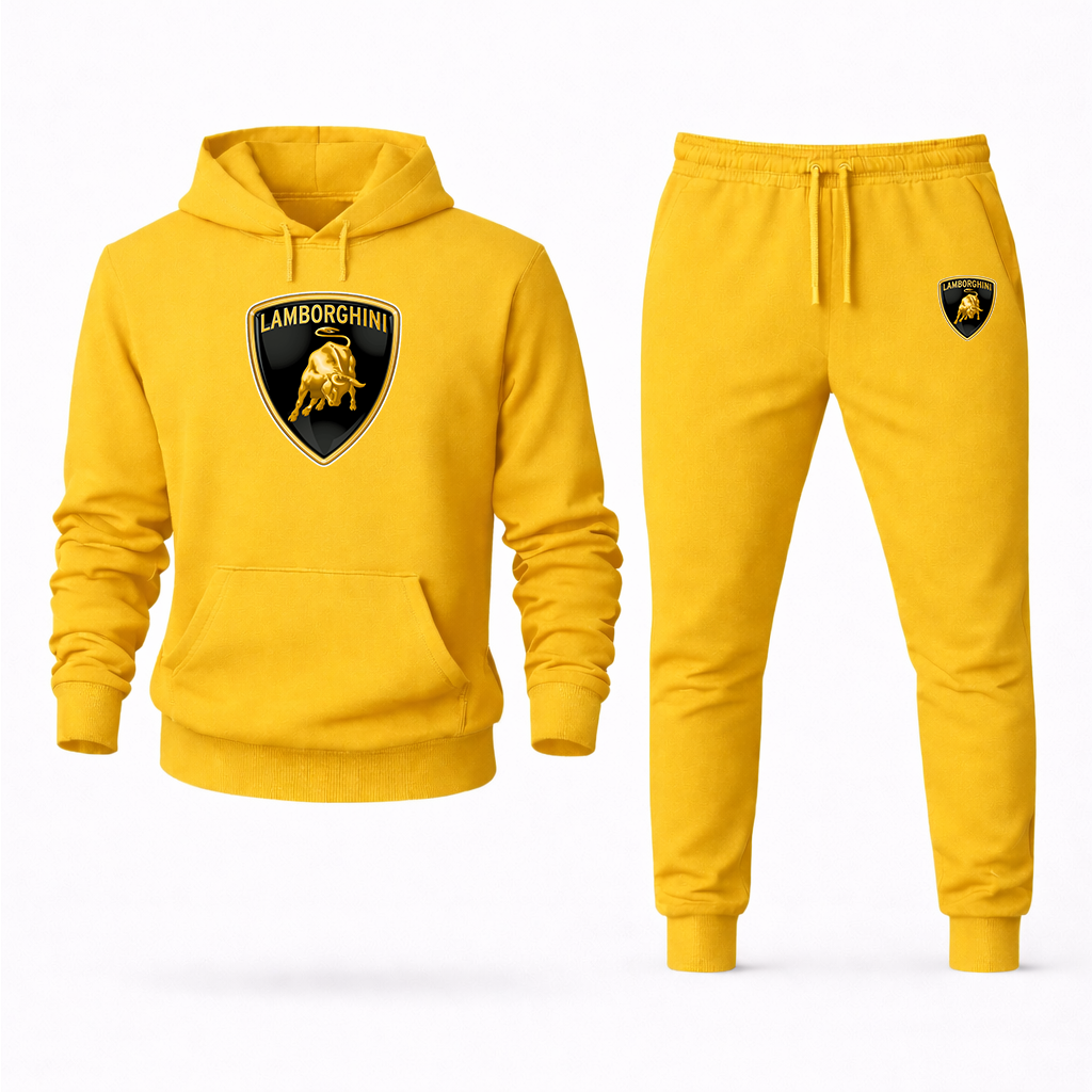Men’s Lamborghini Car Hoodie Joggers Set