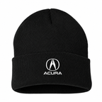 Men's Acura Beanie Hat — Black — clean front main