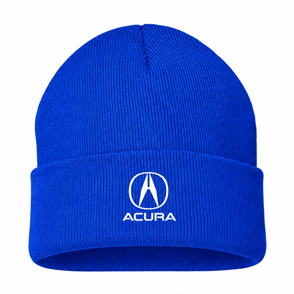 Men's Acura Beanie Hat — Blue — clean front main