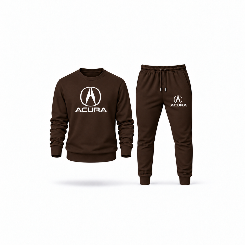 Men's Acura Sweatshirt Joggers Set | Color: Brown | Main