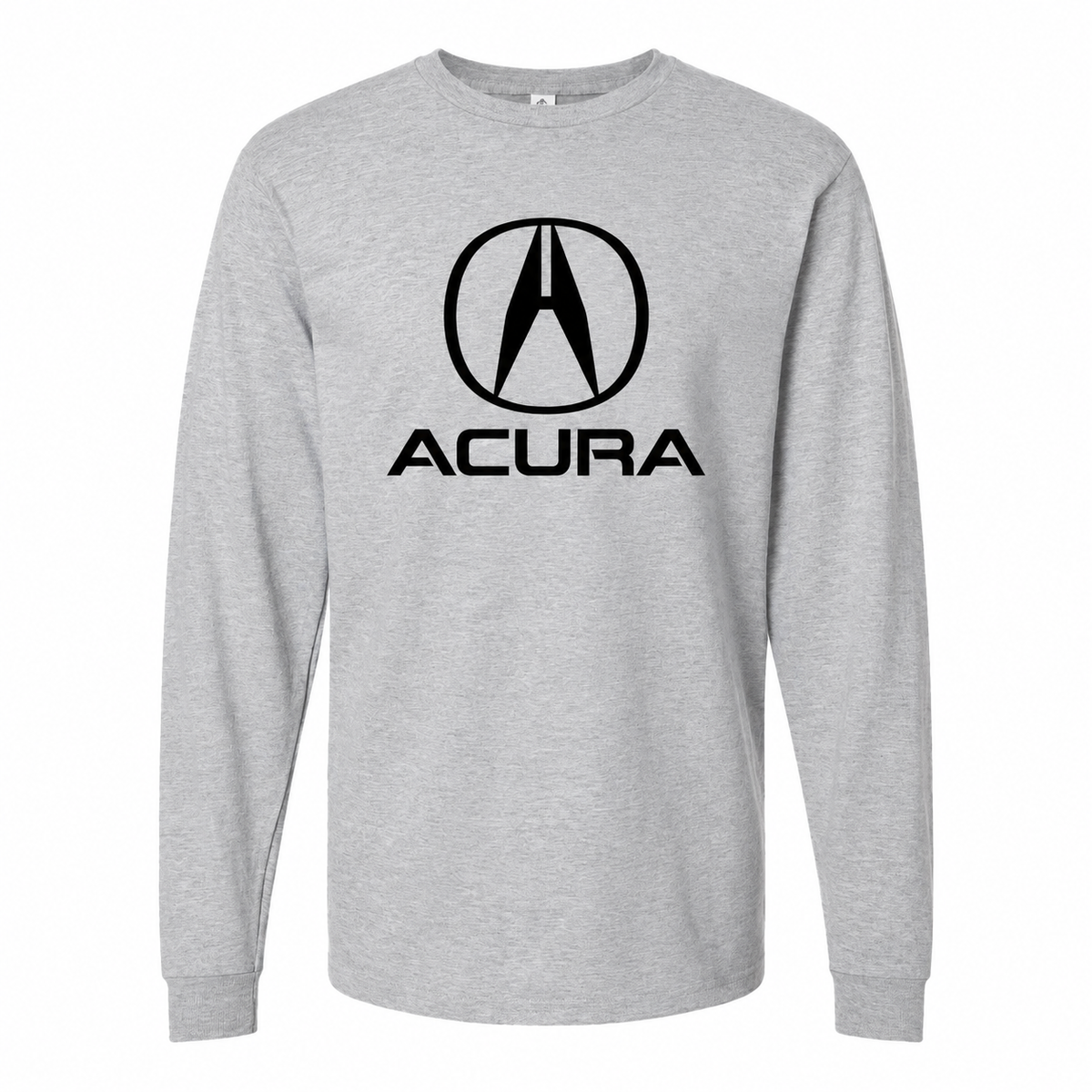 Men's Acura cotton long sleeve T-shirt Grey front