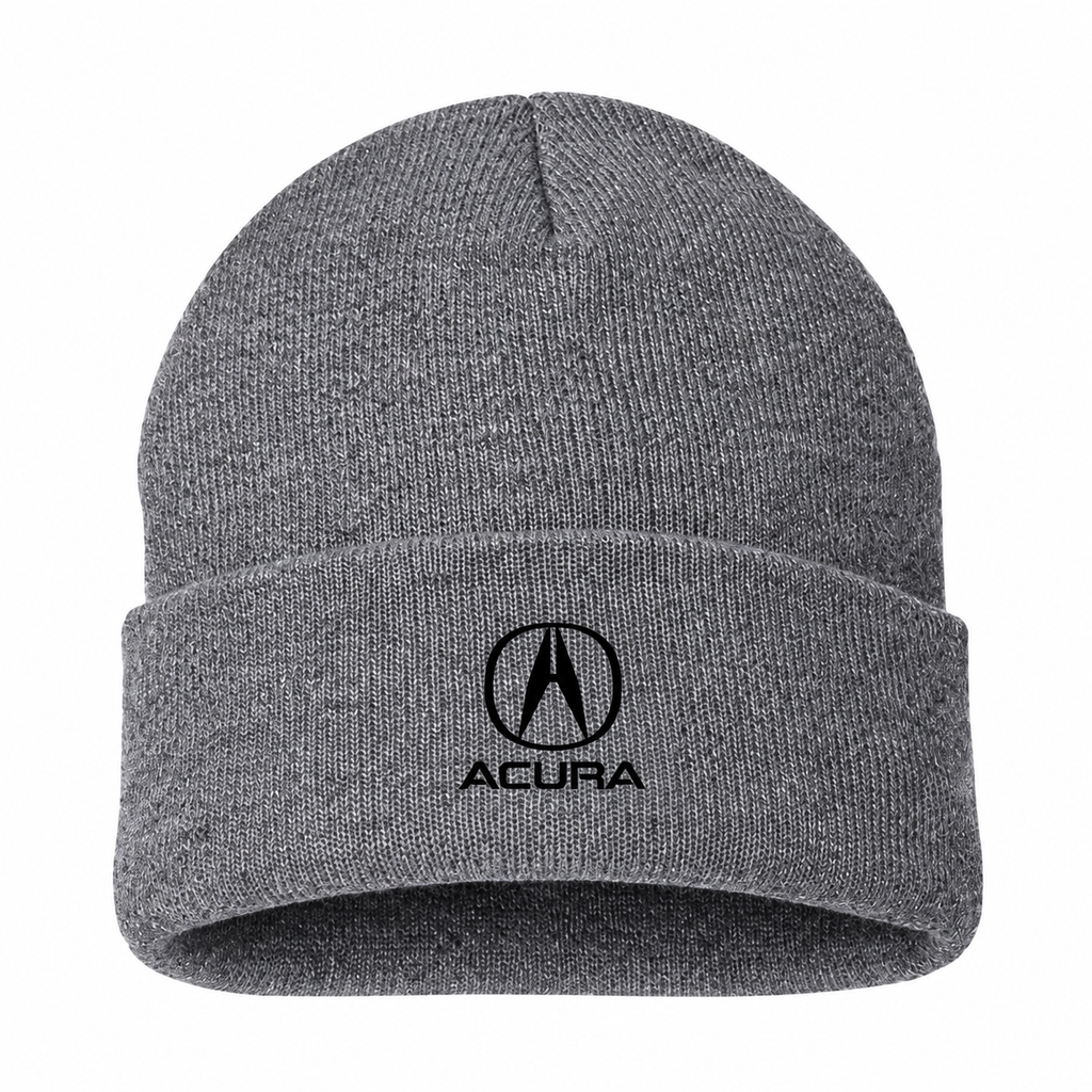 Men's Acura Beanie Hat — Gray — clean front main