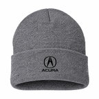 Men's Acura Beanie Hat — Gray — clean front main