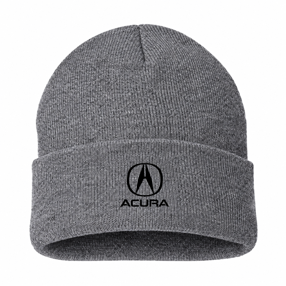 Men's Acura Beanie Hat — Gray — clean front main
