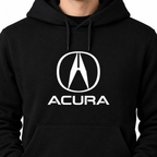 Men’s Acura Car Pullover Hoodie | Color: Black | Image 4