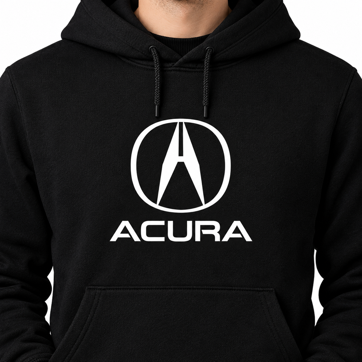 Men’s Acura Car Pullover Hoodie | Color: Black | Image 4