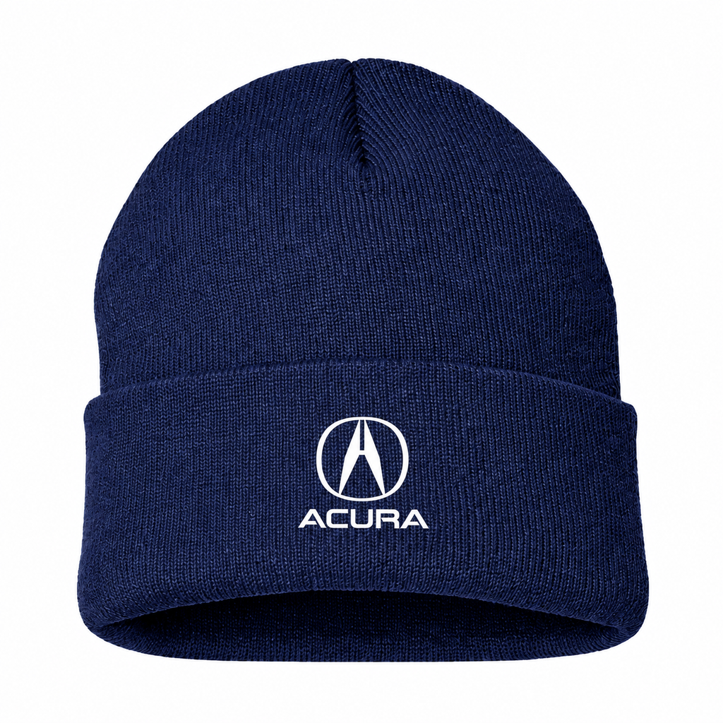 Men's Acura Beanie Hat — Navy — clean front main