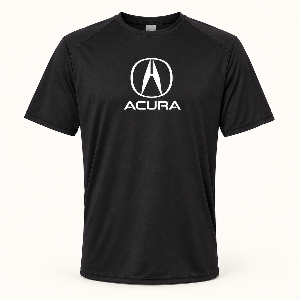 Men’s Acura Car Polyester T-Shirt | Color: Black | Image 3