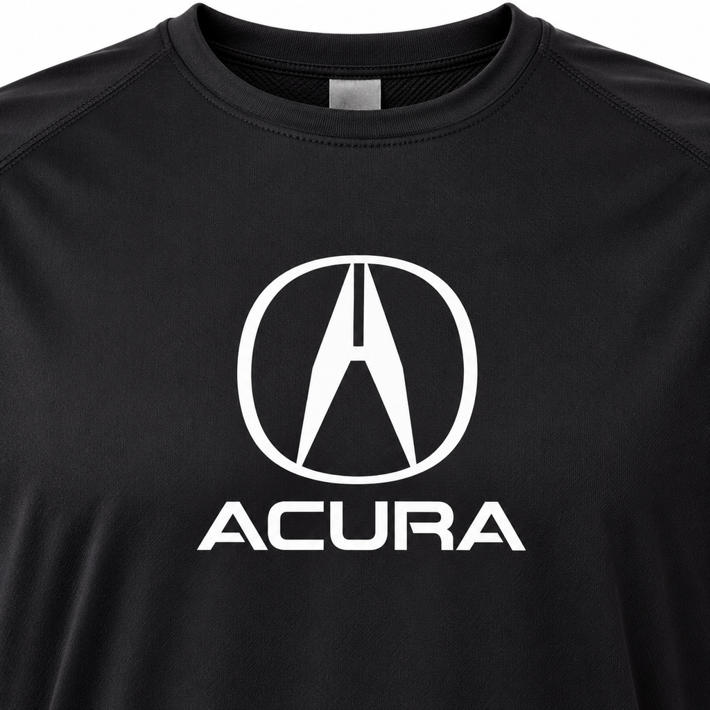 Men’s Acura Car Polyester T-Shirt | Color: Black | Image 5