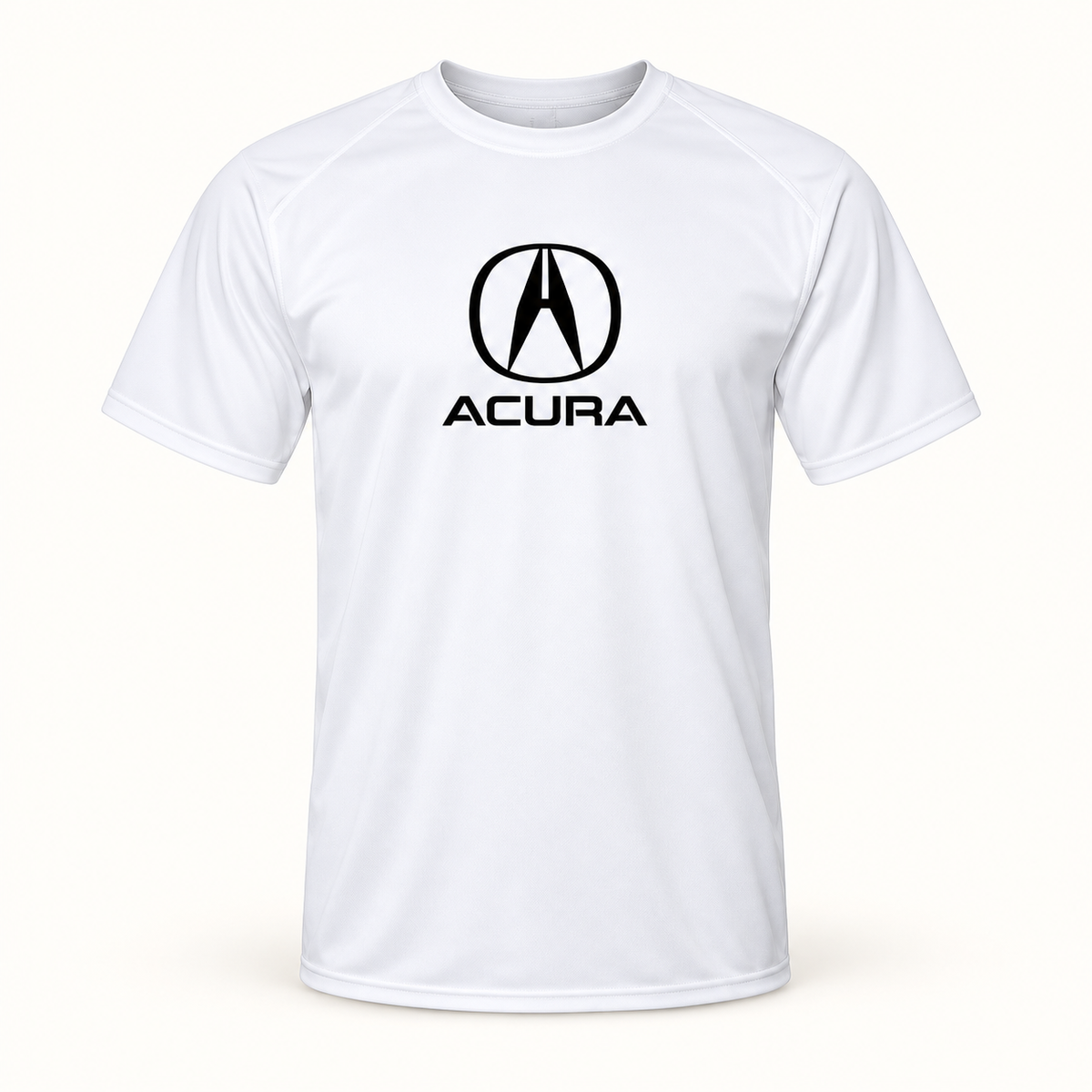Men’s Acura Car Polyester T-Shirt | Color: White | Image 1