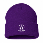 Men's Acura Beanie Hat — Purple — clean front main