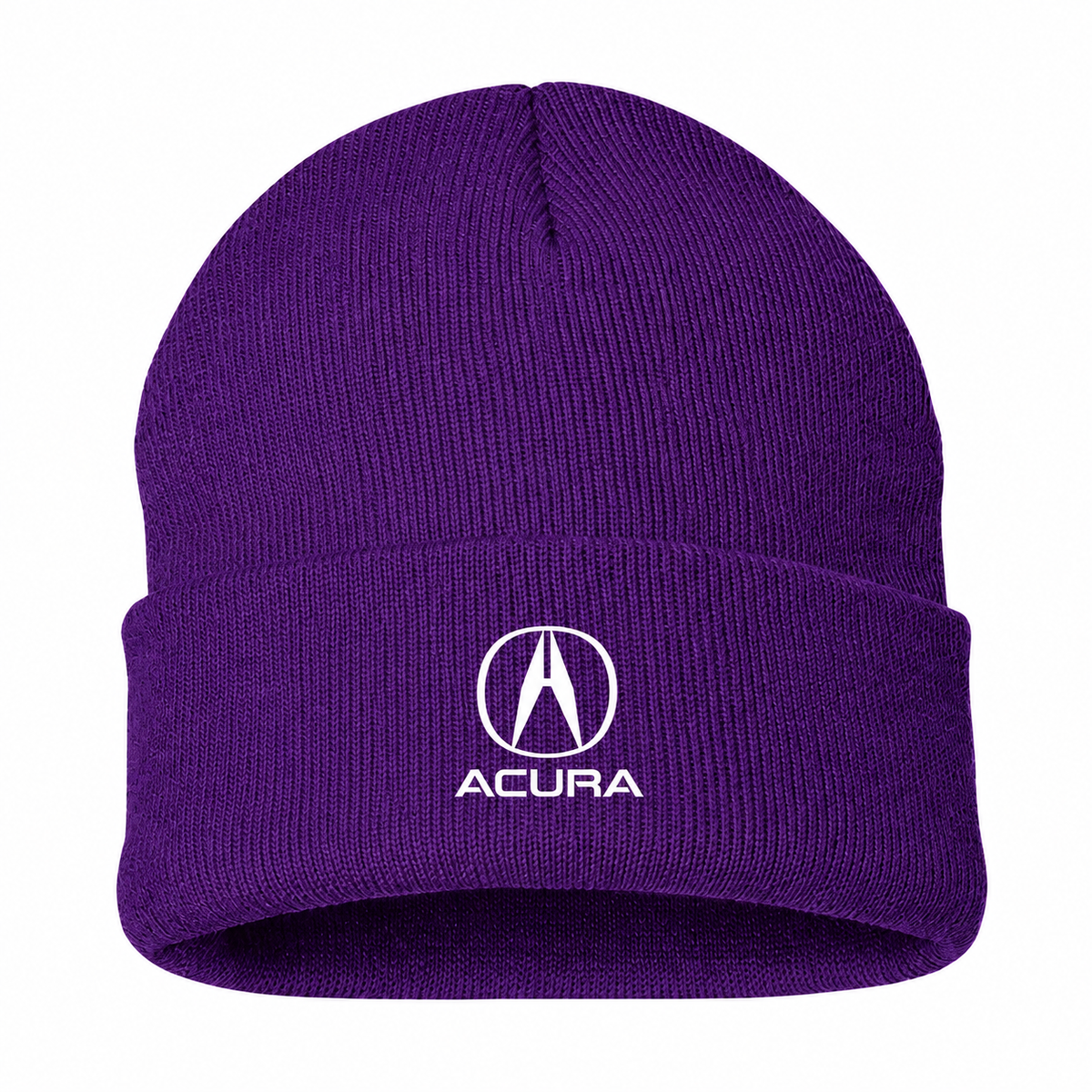 Men's Acura Beanie Hat — Purple — clean front main