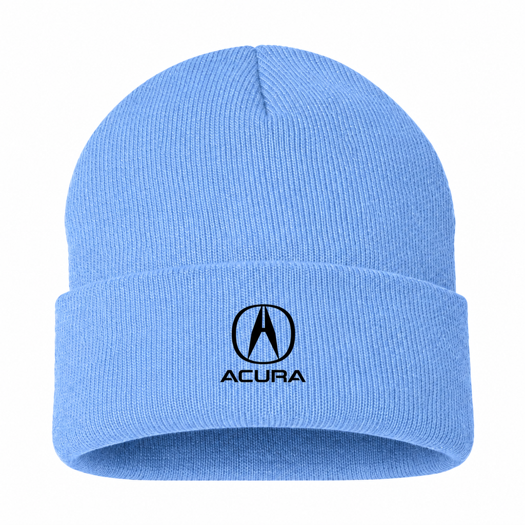 Men's Acura Beanie Hat — Sky Blue — clean front main