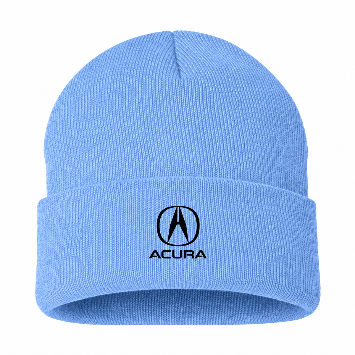 Men's Acura Beanie Hat — Sky Blue — clean front main