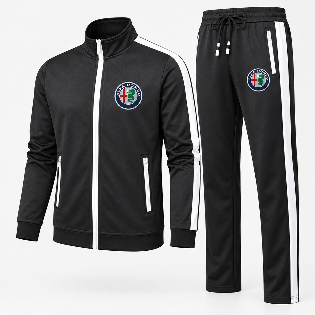 Men's Alfa Romeo Car Dri-Fit TrackSuit | Color: Black | Image 2