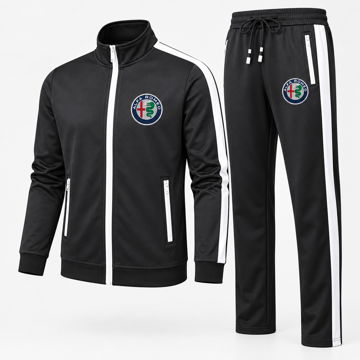 Men's Alfa Romeo Car Dri-Fit TrackSuit | Color: Black | Image 2