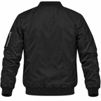 Alfa Romeo black bomber jacket back product view | color: black |