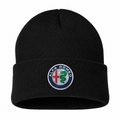 Men's Alfa Romeo Beanie Hat — Black — clean front main