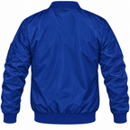 Alfa Romeo blue lightweight bomber jacket back product view | color: blue |