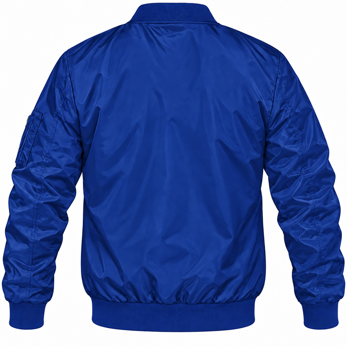 Alfa Romeo blue lightweight bomber jacket back product view | color: blue |