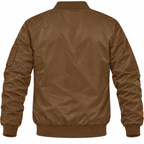 Alfa Romeo brown lightweight bomber jacket back product view | color: brown |