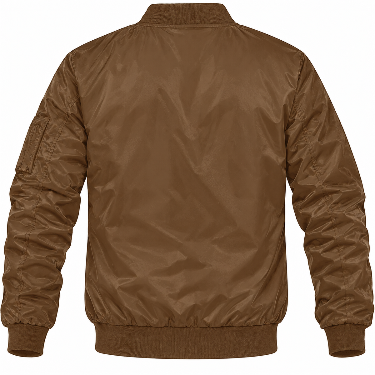 Alfa Romeo brown lightweight bomber jacket back product view | color: brown |