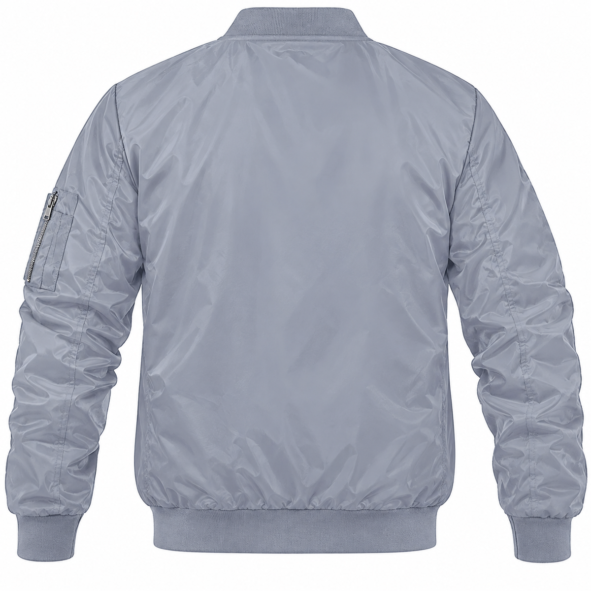 Alfa Romeo grey lightweight bomber jacket back product view | color: grey |