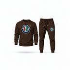 Men's Alfa Romeo Sweatshirt Joggers Set | Color: Brown | Main