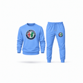 Men's Alfa Romeo Sweatshirt Joggers Set | Color: Carolina Blue | Main