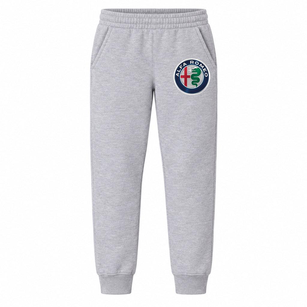 Alfa Romeo youth jogger sweatpants in Grey, Youth Large ages 10–12