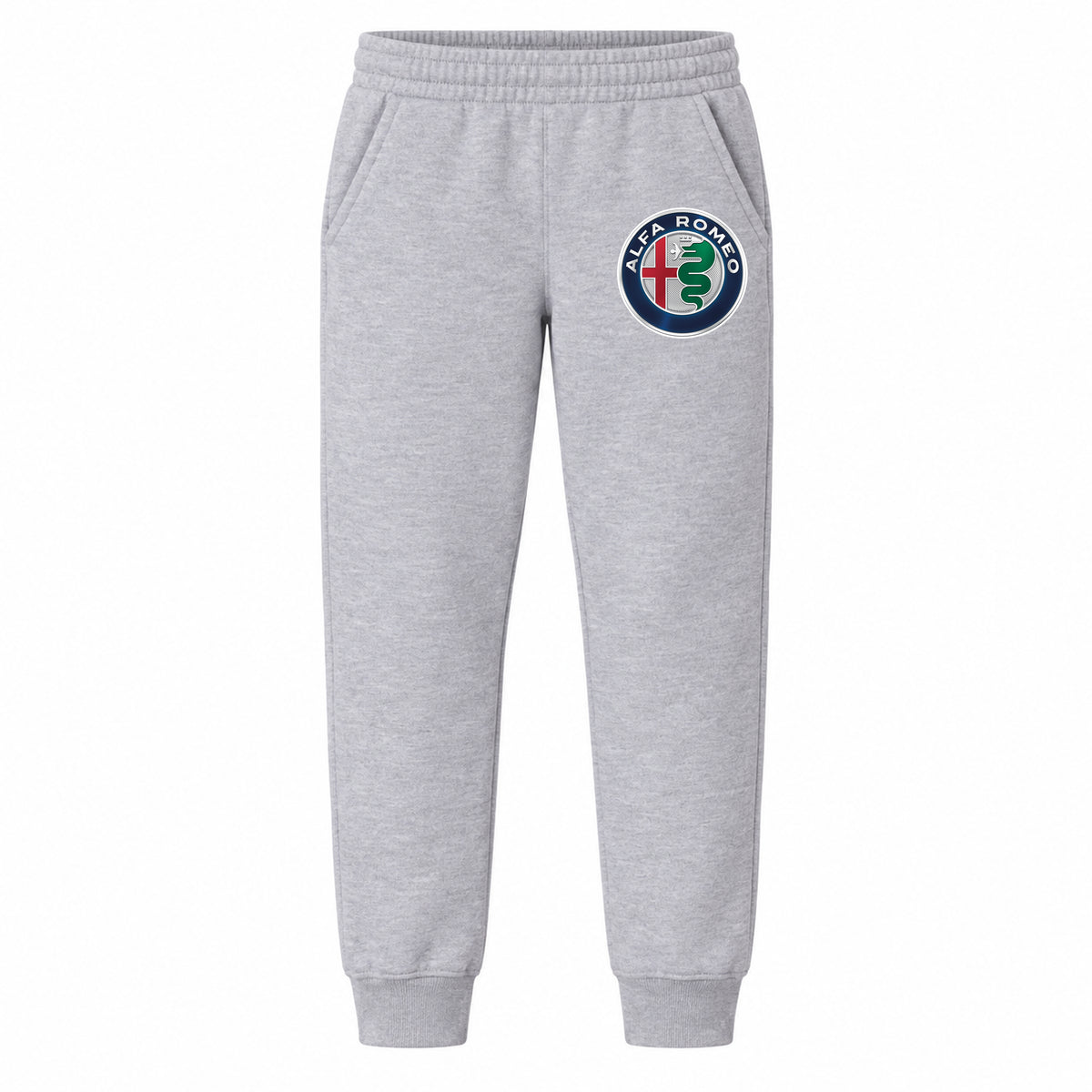 Alfa Romeo youth jogger sweatpants in Grey, Youth Large ages 10–12