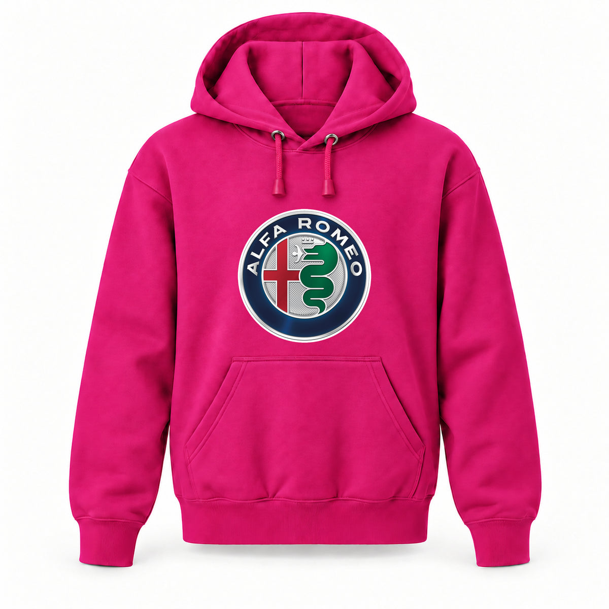Alfa Romeo - Youth Large Hoodie (Ages 10–12) | Color: Hot Pink