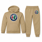 Alfa Romeo youth hoodie jogger set, Khaki, Youth Large ages 10–12